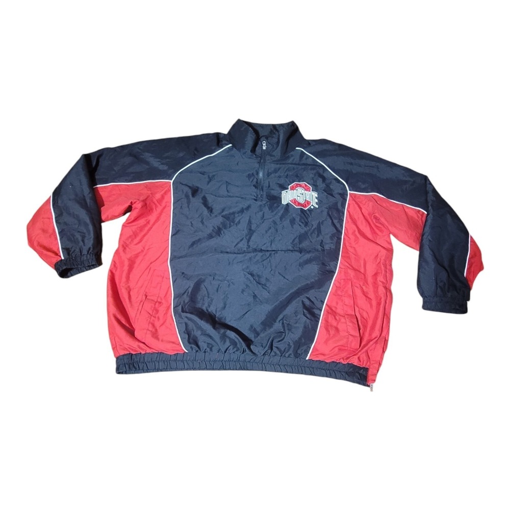 Vintage‎ 58 Sports Ohio State Pullover Red Windbreaker Mens XXL B22